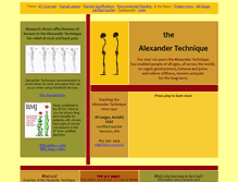 Tablet Screenshot of alexandertechniqueinstruction.com